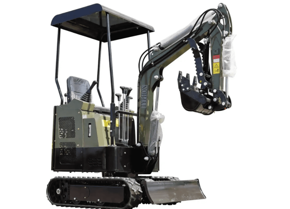 TYPHON TERROR XV STORM Mini Excavator – 1.05 Ton Trench Digger Engine USA