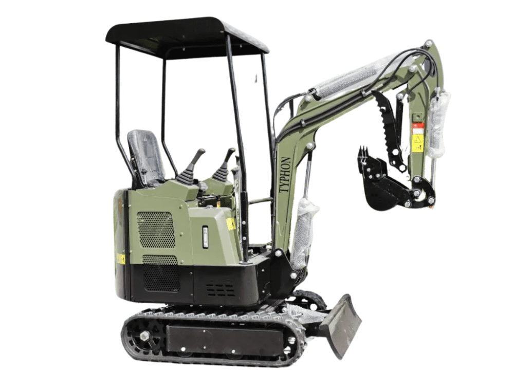 TYPHON TERROR XV STORM Mini Excavator – 1.05 Ton Trench Digger Engine USA - Image 4