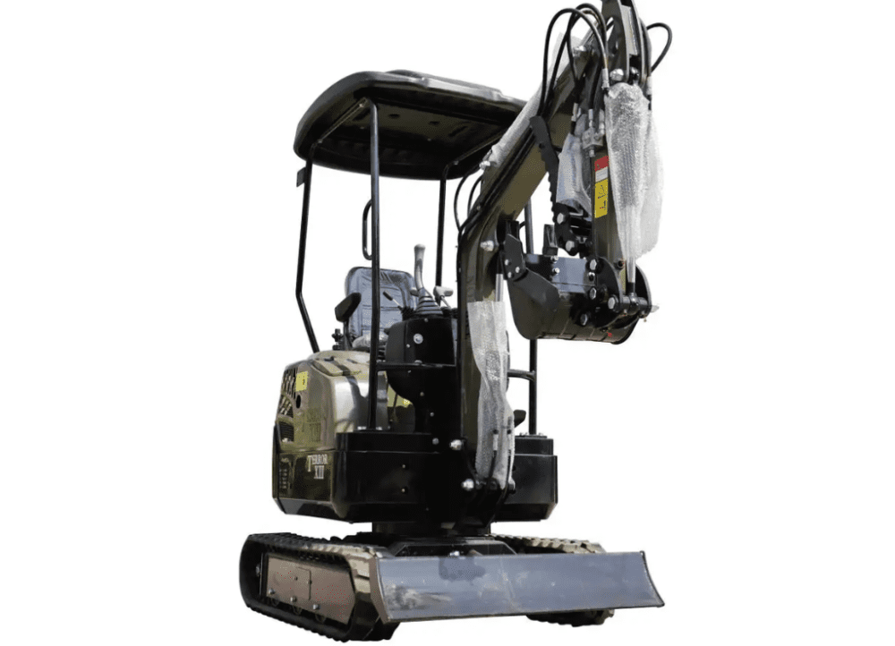 TYPHON TERROR XIII Mini Excavator – 1.3 Ton Trench Digger with Canopy, Hydraulic Thumb Clip, 13.5hp B&S Engine USA - Image 6