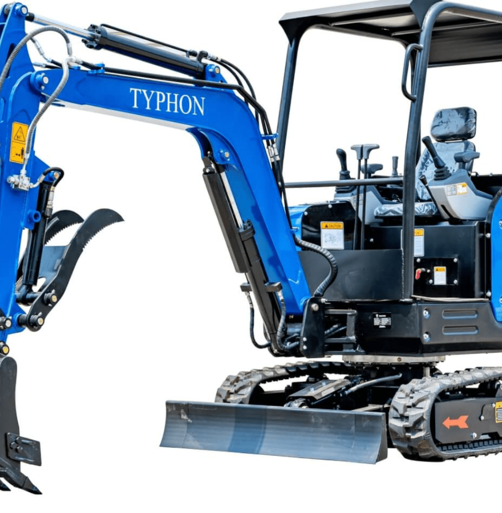 TYPHON TERROR X2 STORM Mini Excavator 2.5 Ton Diesel Kubota V1505 25HP Engine USA