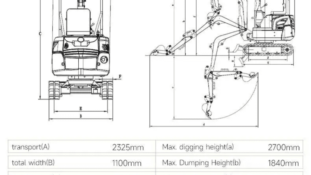 TYPHON TERROR XIII Mini Excavator – 1.3 Ton Trench Digger with Canopy, Hydraulic Thumb Clip, 13.5hp B&S Engine USA - Image 2