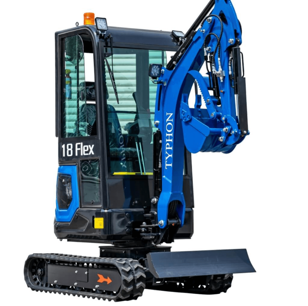 TYPHON 18 FLEX PRO 1.8 Ton Mini Excavator USA with 12 attachments - Image 5