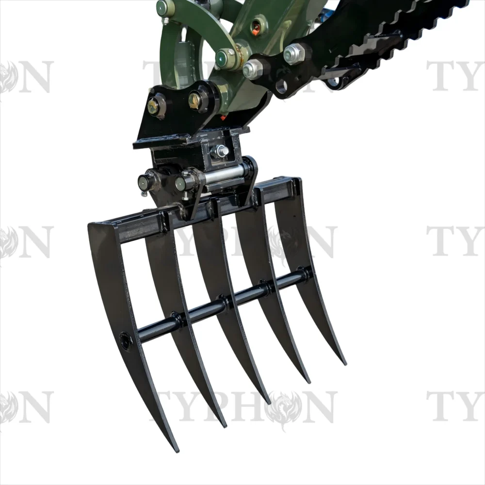 Mini Excavator Rake Compact Attachment | TYPHON