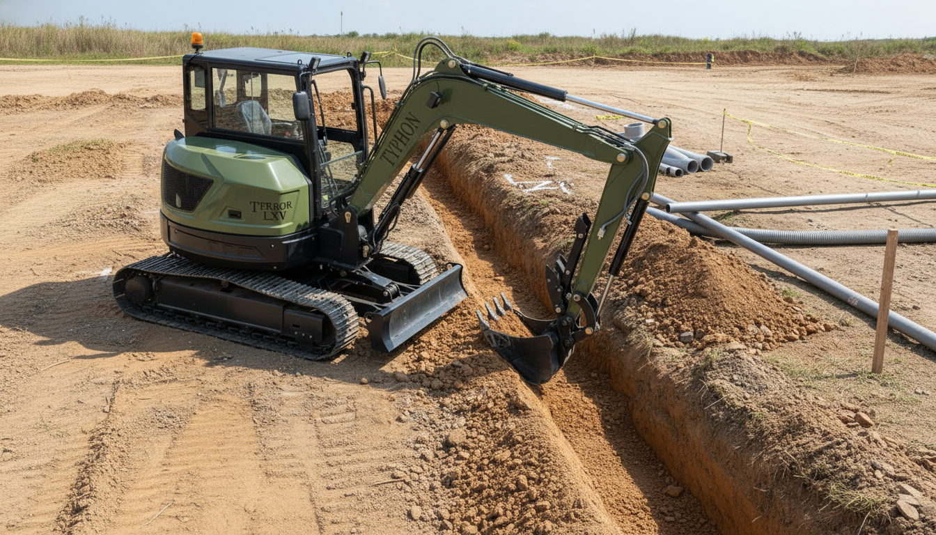 TYPHON TERROR LXV working on agricultural farm land