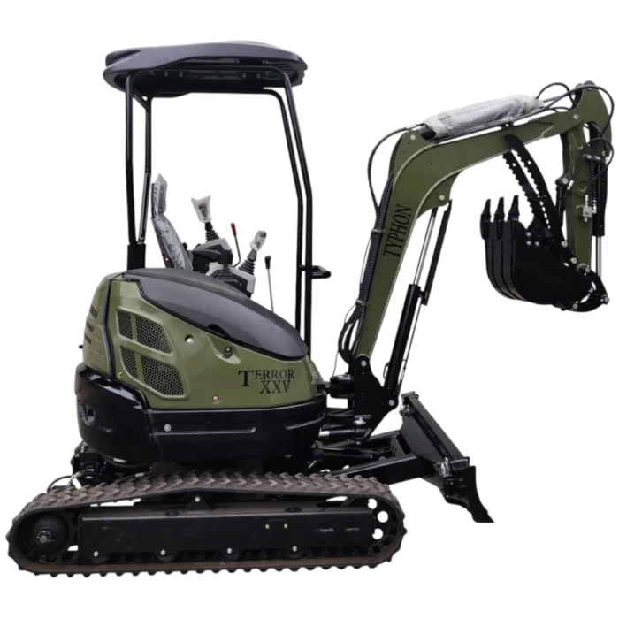 TYPHON TERROR XXV 2.5 Ton Mini Excavator KUBOTA Diesel Engine USA