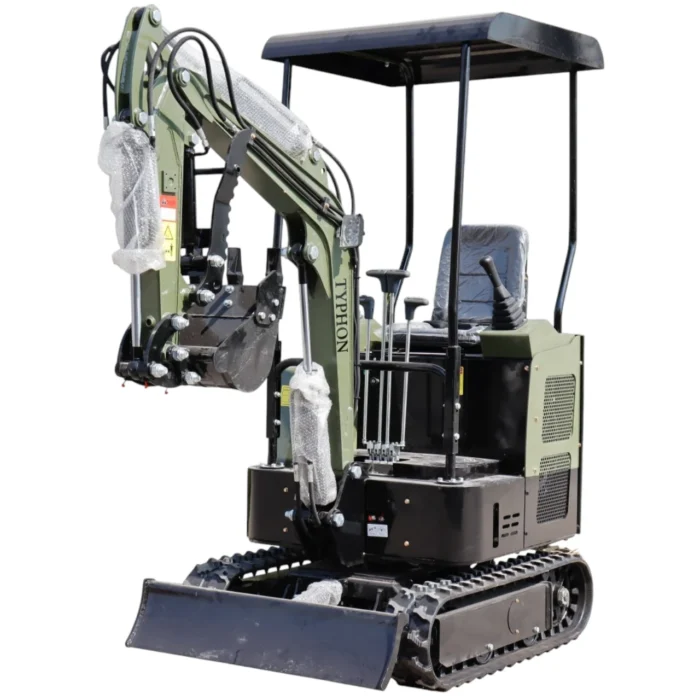 TYPHON TERROR XV STORM Mini Excavator – 1.05 Ton Trench Digger 13.5hp B&S EPA Engine USA