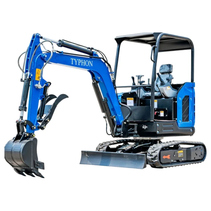 TYPHON TERROR X2 STORM Mini Excavator 2.5 Ton Diesel Kubota V1505 Engine USA